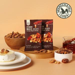 [산과들에] 원데이메이플올넛츠 20봉 / 견과 견과류 피칸 포함 프리미엄 간식