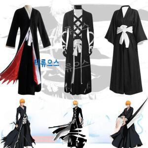 블리치 천년 블랙 이치고 만해 코스프레 무대 공연 의상 티류으스