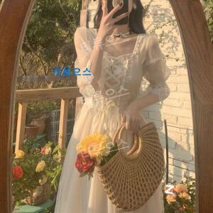 개화기 의상 여자 복고풍 원피스 셀프웨딩드레스 티류으스