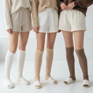 3종세트 데일리 롱 수면양말 니삭스 긴 양말 수족냉증 극세사 종아리 보온 임산부