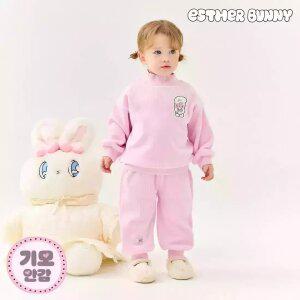 [에스더버니리틀] 크림버니포인트벨로아기모상하복