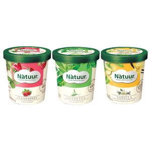 [슈팅냉동] 롯데웰푸드 나뚜루 스트로베리 파인트 474ml, 1개+바닐라 파인트 474ml, 1