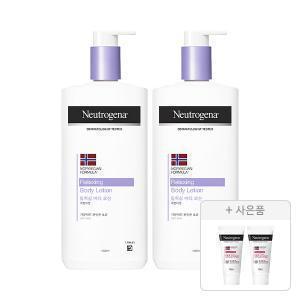 뉴트로지나 릴랙싱 바디 로션 450ml, 2개 + 증정(인텐스 리페어 시카 에멀젼 15ml, 2개