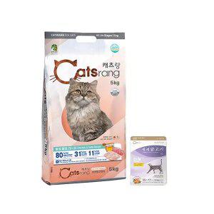 캐츠랑 전연령 5kg, 1개 + 생생닭고기 인도어 30g, 1개