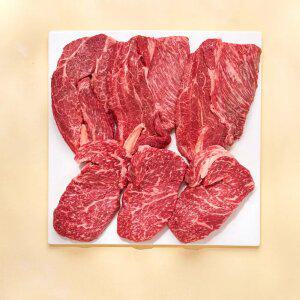 [품질보장] 1++No.9등급 한우 등심의정석 선물세트 꽃등심 채끝 900g