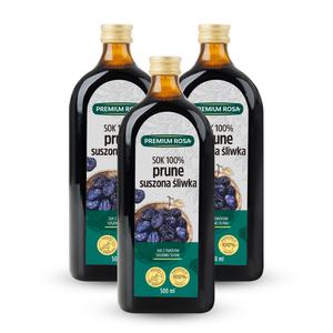 프리미엄로사 푸룬 원액 즙 유리병 농축액 식이섬유 임산부 어린이 푸른 주스 500ml 3