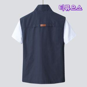 남성 빅사이즈 캐주얼 여름 매쉬 펀칭 조끼 티류으스