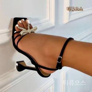 티류으스 가보시 킬힐 하이힐 키높이 발편한 힐 여성 구두 여름 15cm 13cm킬힐