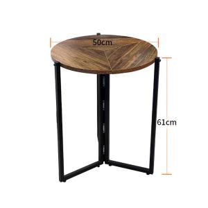 카페 원형 호도나무 거실 소파 테이블 협탁 접이식 캠핑테이블