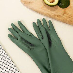 두꺼운 라텍스 주방용 고무장갑 S 10개