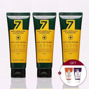 [촉촉+딥클렌징 150ml] 1.+2. 메이아일랜드 세븐 시크릿 센텔라 시카 클렌징 폼 (총3개