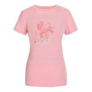 [르까프] 여성 롱기장 그래픽 라운드 티셔츠 (1223TR256-K)