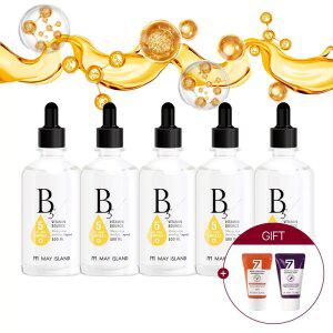 3.+2. 메이아일랜드 B5비타민 소스 수분탄력 저자극 에센스앰플 100ml (총5개) +미니폼
