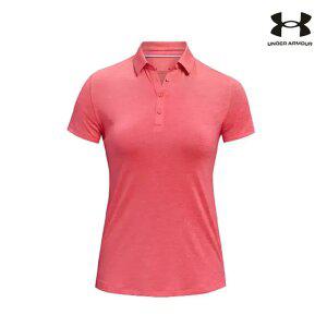 [언더아머] 여성 UA 플레이오프 반팔 폴로 (1377335-853-K)