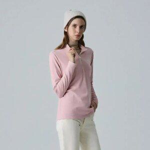 [머렐] 여성 반집업 기모 긴팔 티셔츠 (D4LS302WPNK-K)