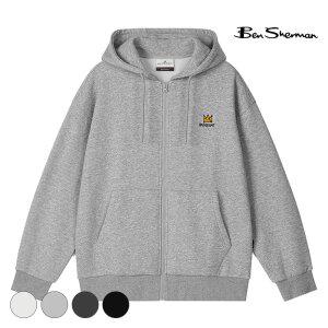 [택가 118,000원] 벤셔먼 바스키아 시그니처 레터링 자수 기모 후드 집업 BPDTS489U