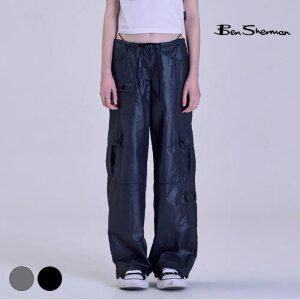 [택가 118,000원] 벤셔먼 우먼 글로시 카고 팬츠 BOBPT734F