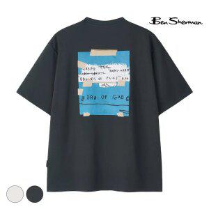 [택가 39,800원] 벤셔먼 백 프린팅 아트워크 반팔티셔츠 BPBTS283M