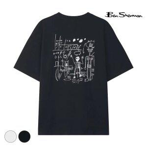 [택가 39,800원] 벤셔먼 백 프린팅 아트워크 반팔티셔츠 BPBTS282M