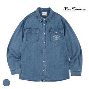 [택가 118,000원] 벤셔먼 남성 데님셔츠 블루 BNCSH391M