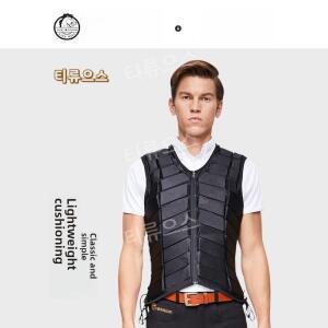 승마 조끼 안전 통기성 장비 훈련 검은 색 티류으스