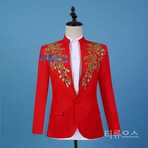 남자 댄스 연극의상 트로트 무대복 티류으스