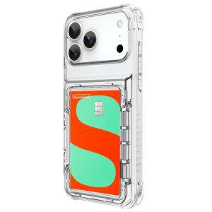 솔리스팅 아이폰17 프로 맥스 에어 카드4장수납 반자동 오토기어 케이스