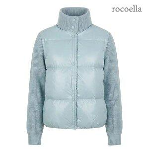 [로코엘라] 바이엘 경량 구스 여성 니트 집업