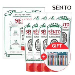 프.라임 구취케어 고.불소치약 아쿠아민트향 120g 8개 + 점보칫솔 12개