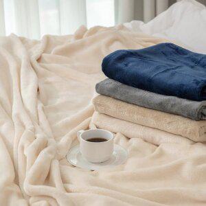 부드러운 양면 극세사 담요 블랭킷 컬러4종(중형/대형)