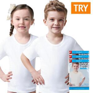 (30%즉시할인) TRY 키즈공용티셔츠 (3매입) 아동런닝 아동속옷