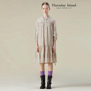 [Thursday Island] 반오픈 셔츠형 원피스(T236MOP301W)