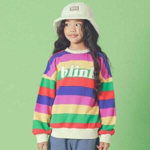 [아이러브제이] B. 블링크 스트라이프 맨투맨 티 JUWTO37