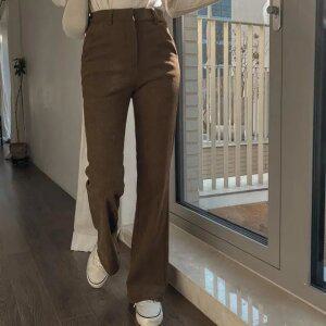 [시크릿라벨]  [3단/히터바지/융] 코듀로이 세미부츠컷 팬츠