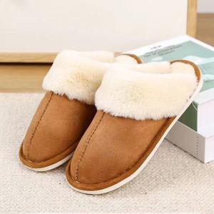 양털 사무실 실내슬리퍼 방한 털실내화 층간소음방지 보온 거실 슬리퍼