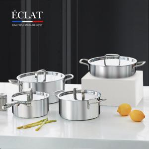 [리벤스] 에끌라 스텐 통5중 IH 인덕션 겸용 냄비 4종 풀세트