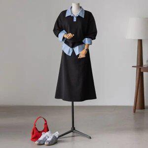 (안나앤플러스) 모민 레이어드 스커트 세트[세트ECY40] 빅사이즈