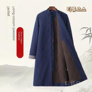 빈티지 오버 퓨전 두루마기 코트 겨울 남성개량한복 티류으스