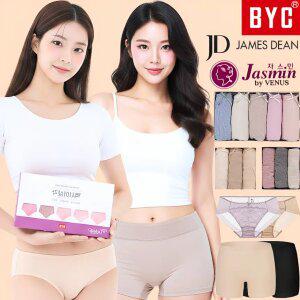 [BYC 제임스딘] 여성 팬티 세트 요일 맥시 순면 모달 노라인 여자 속옷 빅사이즈 위생