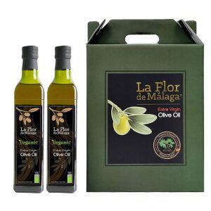 라플로 유기농 엑스트라버진 올리브오일 500ml x 2병 선물세트 산도0.14 냉압착 스페인