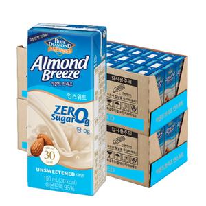 아몬드브리즈 언스위트, 190ml, 48개