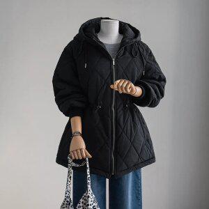 (안나앤플러스) 후드 4온스 퀄팅 점퍼[패딩DP629] 빅사이즈