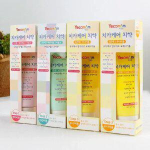 예꼬맘 어린이 치약 60g x 4개 무불소 저불소 고불소 아기 유아 1450 어린이집 유치원