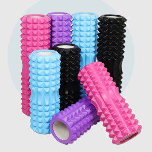 돌기폼롤러 45cm 얆은 슬림 eva 폼롤러 종아리 요가 필라세트 폼블러