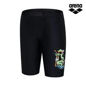 [아레나수영복] 워터슬라이드 아동 4부 A5BB1BF02BLK