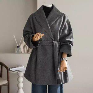 (안나앤플러스) 로덴 숄카라 울 코트[코트ECD7] 빅사이즈