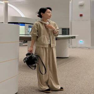 MADE 소프트테리 세미크롭 후드 집업 (2color)