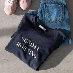 (안나앤플러스) 모닝 자수 티셔츠[티셔츠EDD94] 빅사이즈