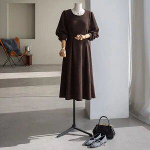 (안나앤플러스) A. 엘린 핀턱 원피스[드레스D1118H01] 빅사이즈