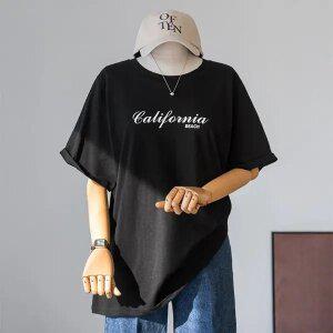 (안나앤플러스) 캘리포니아 프린팅 티셔츠[티셔츠EDL14] 빅사이즈